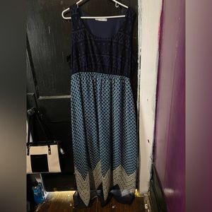 Maurice’s Navy and Cream Dress